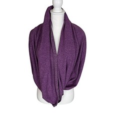 Lululemon Scarf Infinity Wrap Purple Heathered Snap Button Versatile Rulu