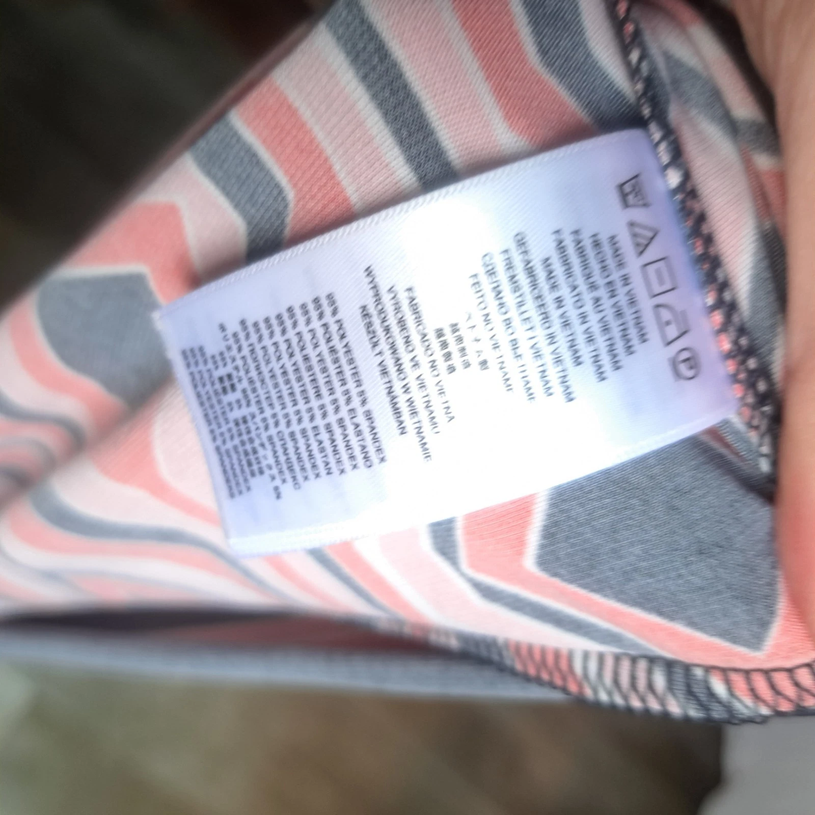 Abito tubino MICHAEL KORS piccolo rosa geometrico manica lunga jersey ispirato agli anni 70