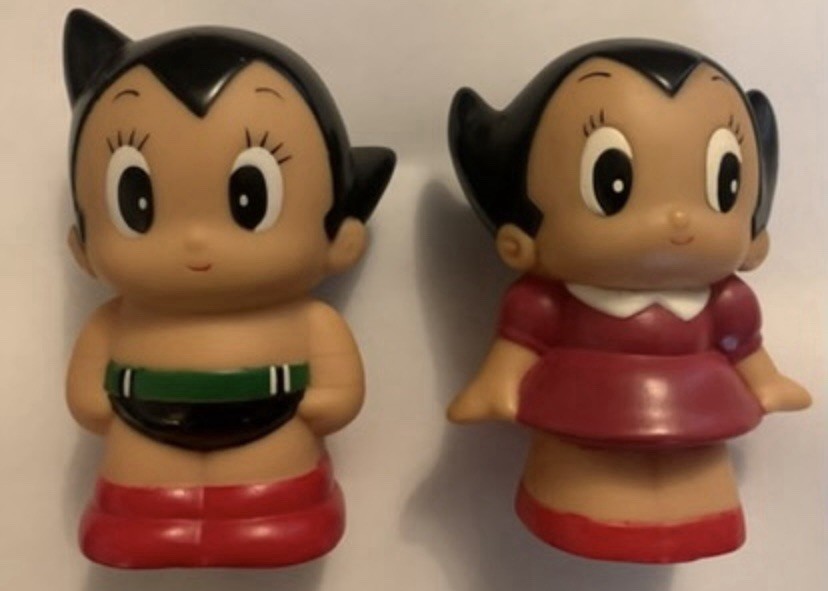 Astro Boy & Astro Girl Urano Vinilo Caja de Dinero Banco Figura Osamu Tezuka