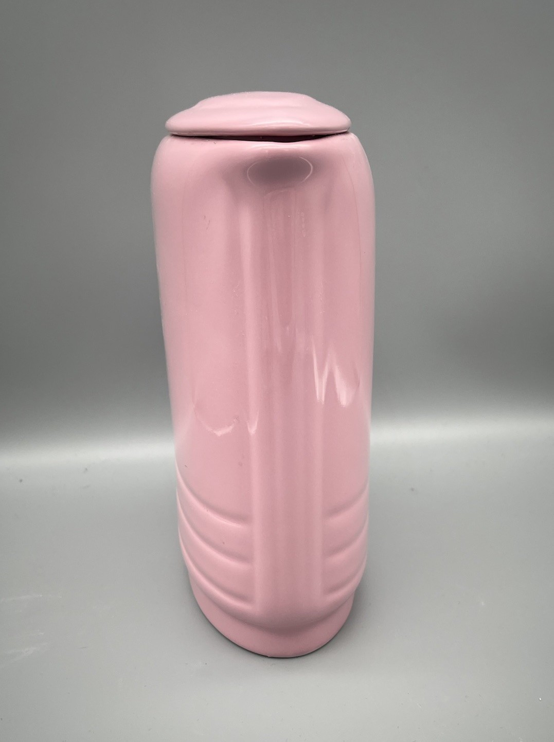 Hall China Co. Westinghouse Hercules Water Refrigerator Jug w/Lid Pink 1960s