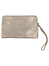Liebeskind Berlin Clutch Gold Metallic Leder Damen Tasche Handschlaufe