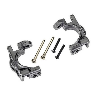 Traxxas 9032-GRAY Extreme Heavy Duty C-Hubs grau l/r mit Kleinteile für 4x4 Hoss