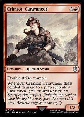 Crimson Caravaneer - Non-Foil - Fallout - 56 | MTG Card