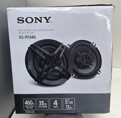 Sony XS-R1346 5.25'' 4-Way Car Coaxial Speakers Pair 230W Max New Open Box