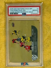 2025 UD 4 Nations Face-Off GOLD #1 PSA 10 GEM MINT Low Pop Canada/Sweden Hockey