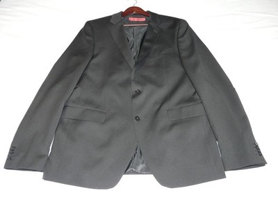 Finshley & Harding Men s 44 Wool Blend Black Blazer Coat Jacket Tailormade