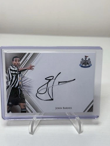 John Barnes On Card Auto /4 Newcastle Futera Fans Selection 2026