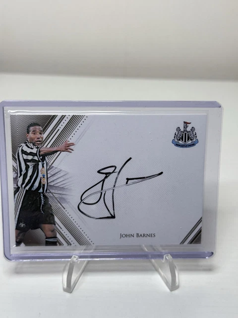 John Barnes On Card Auto /4 Newcastle Futera Fans Selection 2026