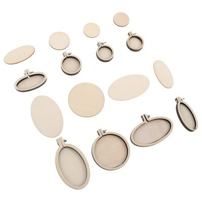  8 Pcs Holzrahmen Für Kreuzstich Mini-Stickrahmen Handarbeitsbedarf