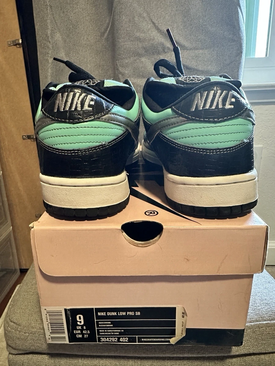 Preços baixos em Nike SB Dunk Low Pro x Diamond Supply Co. Tiffany