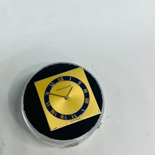 Vintage Jaeger LeCoultre Square Dial And Hands, Gold And Black