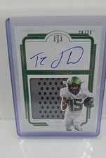 2025 National Treasures Collegiate Tez Johnson RC Patch Auto Silver /39