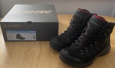 Hi-Tec Waterproof Hiking Boots Clamber WP Charcoal/Red Men’s UK 8 Outdoor