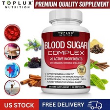 Blood Sugar Complex Supplement - Supports Healthy Blood Within Normal 60