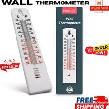 WALL THERMOMETER Indoor Outdoor Home Room Office Garden Greenhouse Temperature