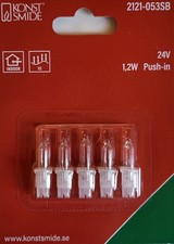 5 Ersatzbirnen**Ersatzlampen für Mini-Lichterkette 10-teilig**24V**NEU