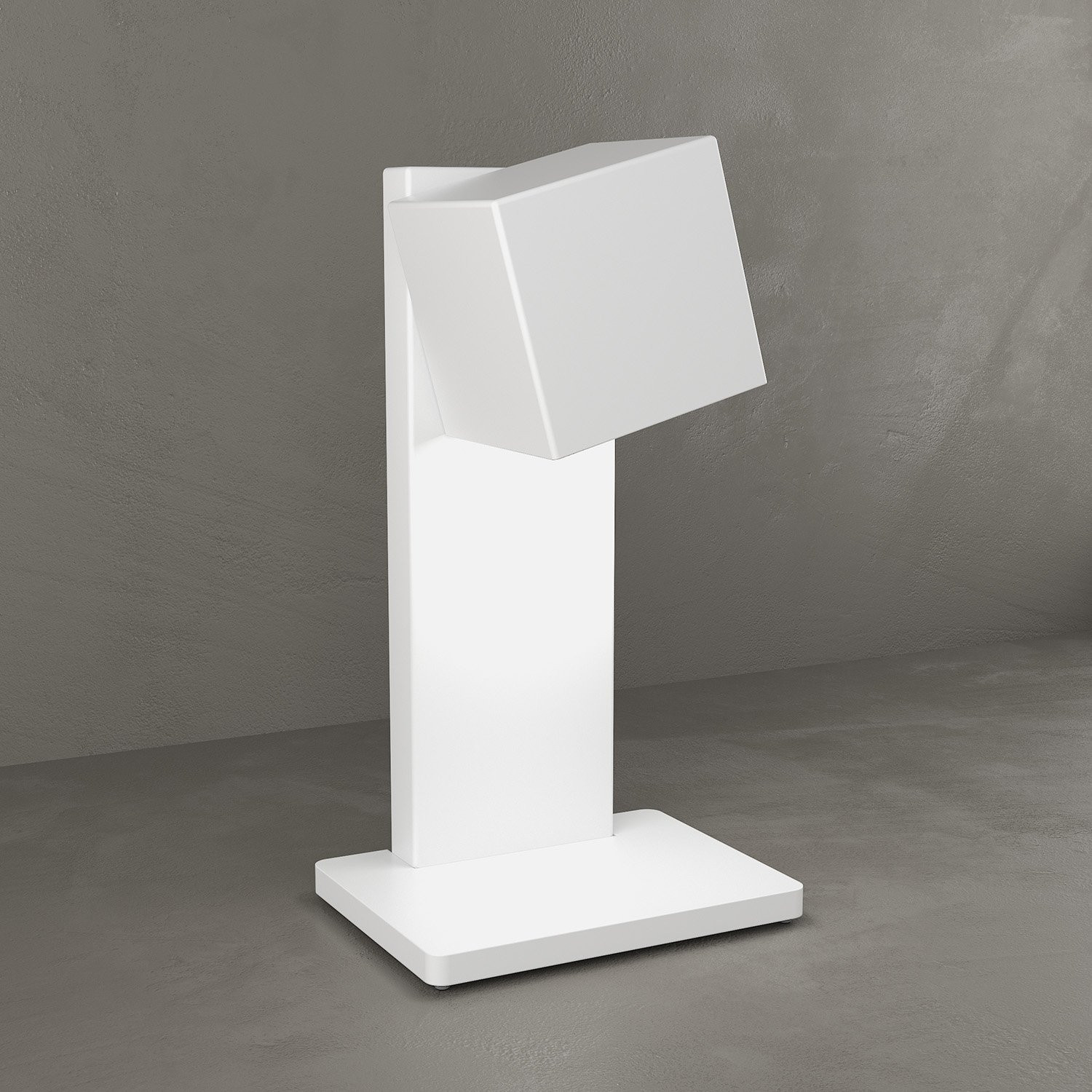 Lampada Ufficio Design Moderno Rotation Metallo Bianco Gx53 Professionale
