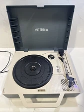 Victrola Record Player Re-Spin Sustainable Bluetooth Suitcase W 3 Speeds