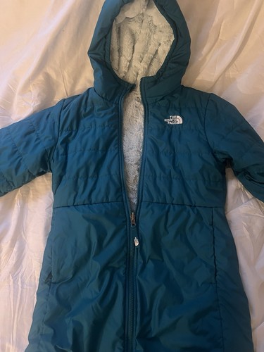 The North Face Girls Reversible Coat Teal Size L (14/16)