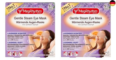 MegRhythm Wärmende Augenmasken - Vorteilspack - 2x 5 Masken - Entspannung für d