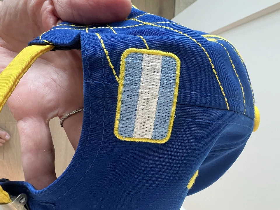 Boca Juniors Vintage Gorra/Sombrero Ajustable Azul Amarillo Fútbol Fútbol Unisex CABJ Foto 4 de 4