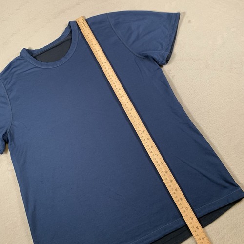 Lululemon Shirt Large Blue Outdoors Pullover Metal Athleisure Preppy Mens Yoga - Picture 4 of 8