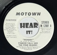 Group Soul Doo Wop 45 FRANKIE VALLI & FOUR SEASONS Hickory MOTOWN promo EX NM