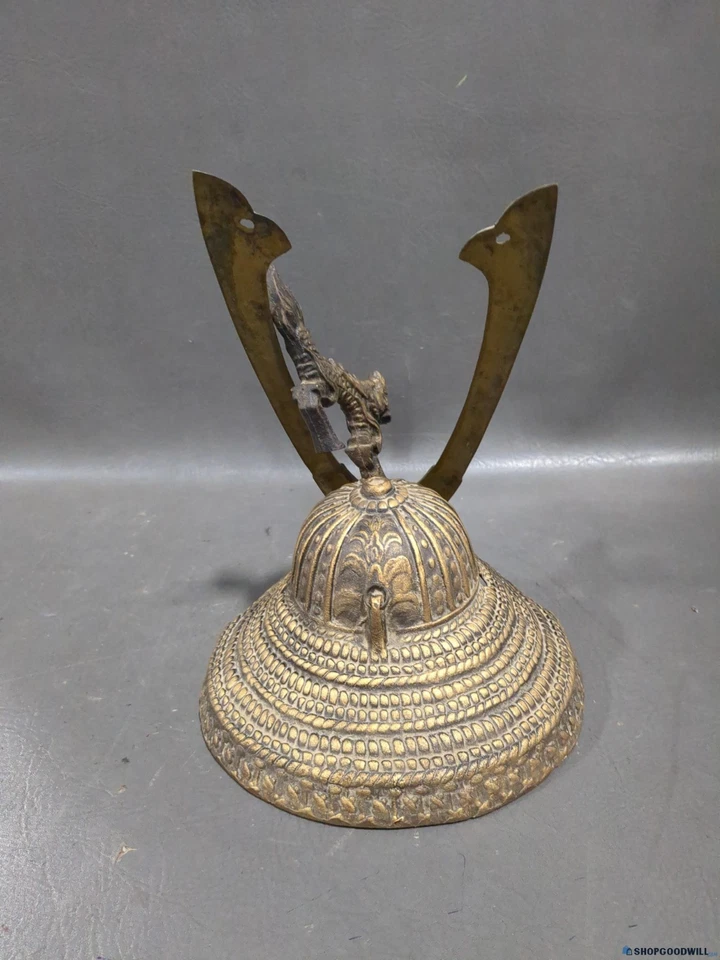 Decoração Kabuto miniatura japonesa vintage com capacete Dragão Samurai H12" - Imagem 3 de 4