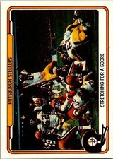 1982 Fleer Team Action #43 Stretching for a Score