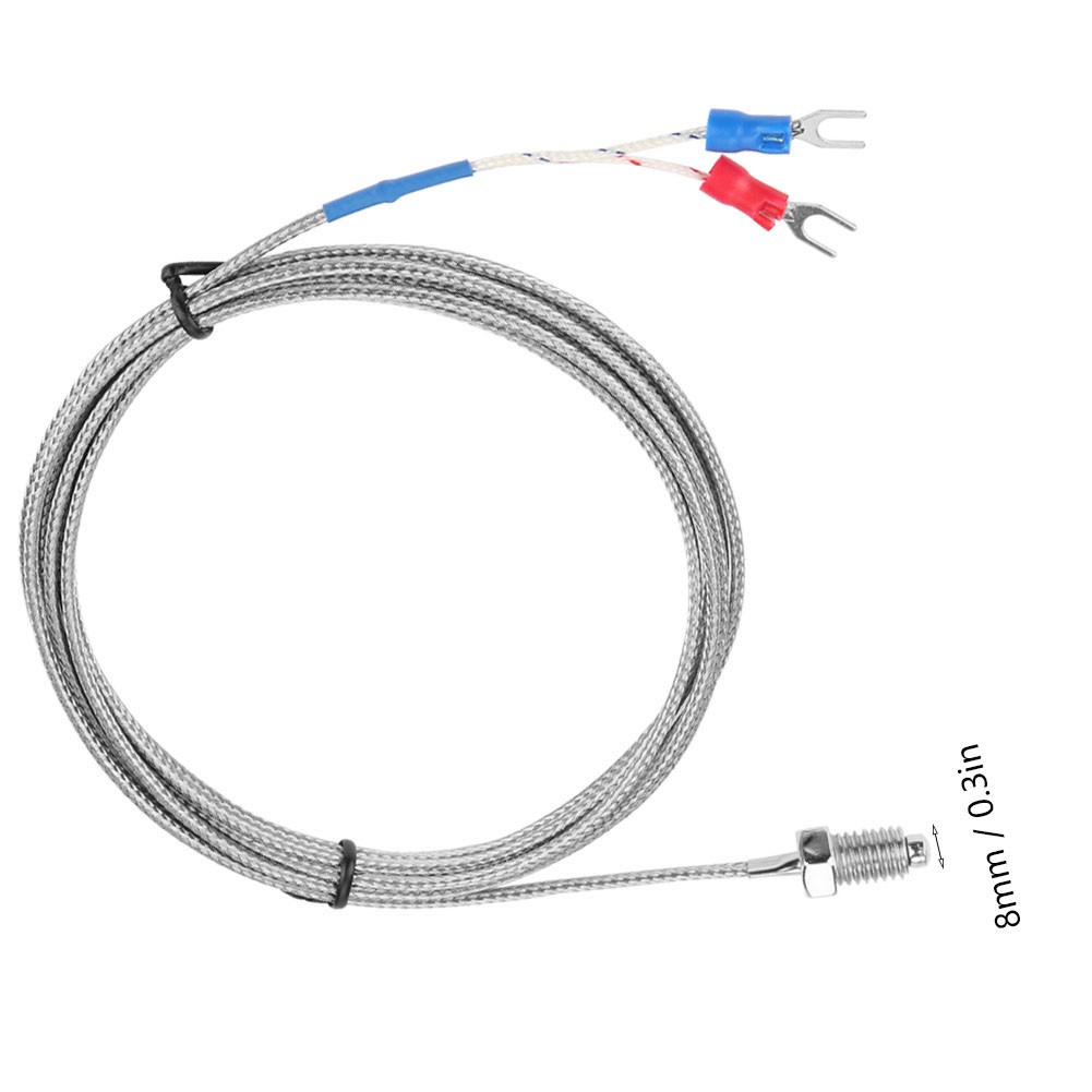 M8 Type K Thermocouple Probe Fast Response Temperature Sensor For Industry Stain