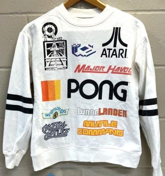 Original Atari White, Pullover Sweater Sweatshirt… - image 1