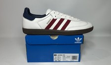adidas Samba OG Core White Victory Red Night Indigo Men's Size 11 Leather Ih4881
