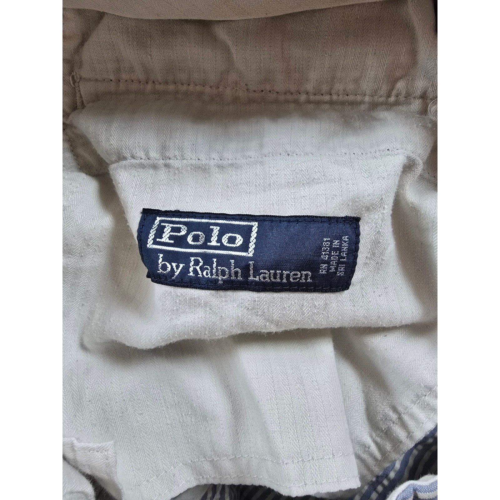 Ralph Lauren Y2K Seersucker Shorts Mens 33 Fit 32 Summer Blend Cloth thumbnail 9