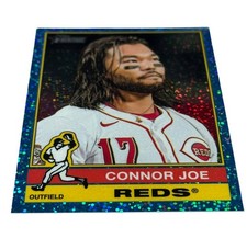 2025 Topps Heritage High Number - Connor Joe #569  Blue Sparkle -Cincinnati Reds