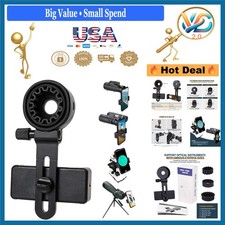 Universal Smartphone Telescope Adapter Mount for Binoculars, Microscope, Scop...
