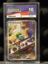 Pokémon TCG Bulbasaur Stellar Crown Illustration Rare Card 143/142 ACE 10