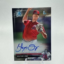 2017 Bowman Chrome #CPA-GL Grayson Long Prospect Autographs