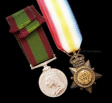 Afghanistan Medaille 1878-80 & Kabul nach Kandahar Stern Miniatur Medaillen