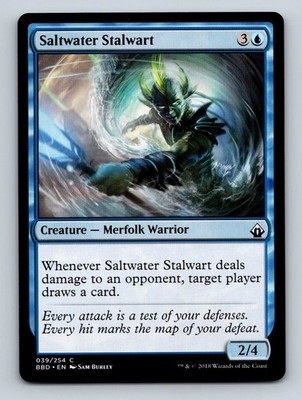 MTG Magic the Gathering Saltwater Stalwart Battlebond Regular