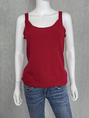 Valerie Stevens Stretch Electric Blue Dress Tank Top Sleeveless Shirt Women's L