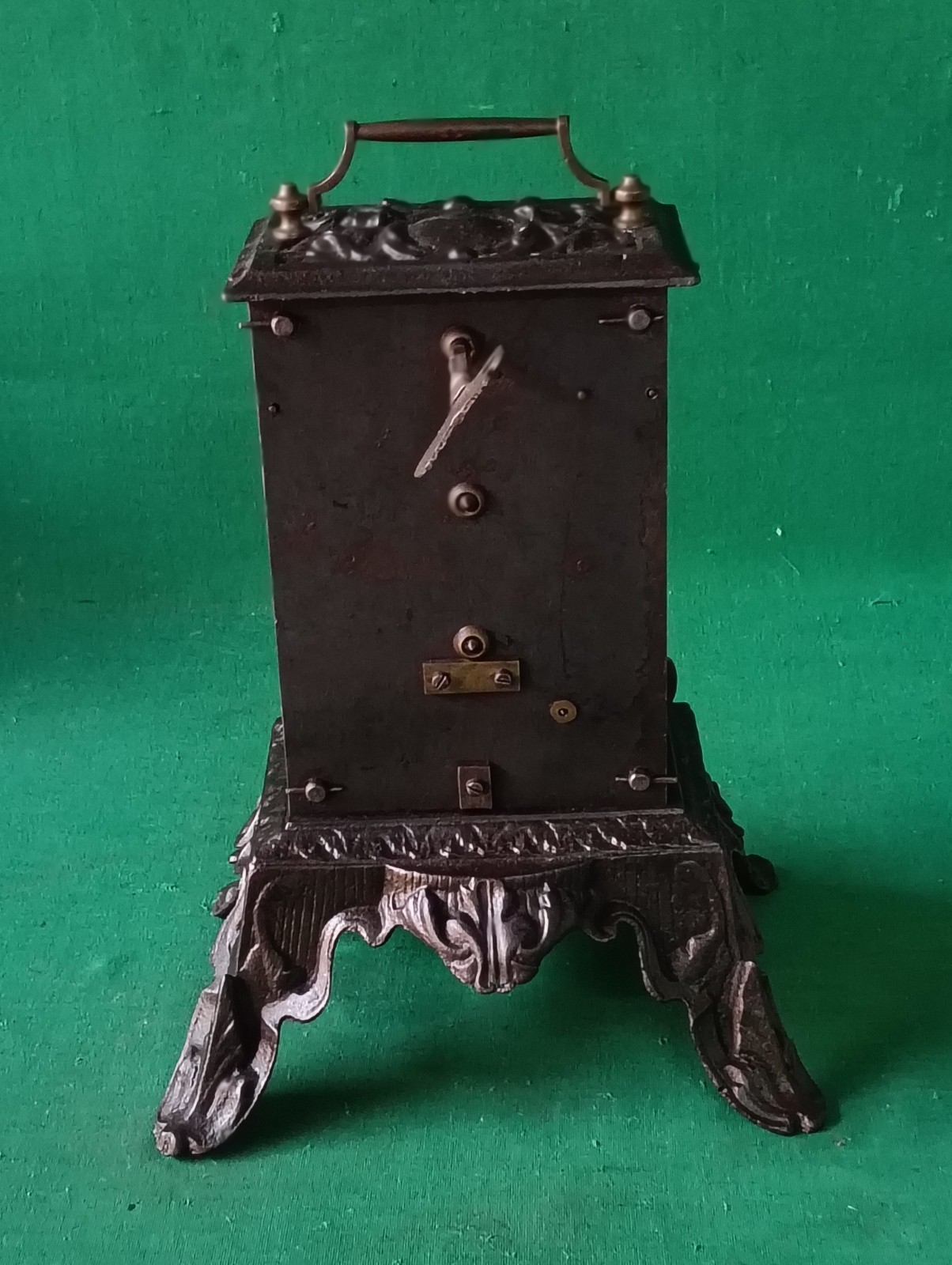 ANTIQUE WORKING HAND WINDING MECHANICAL CRANK ROASTER. CW22