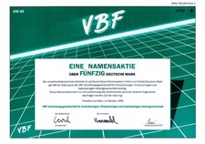 Aktie &uuml;ber 50 DM VBF (0193)