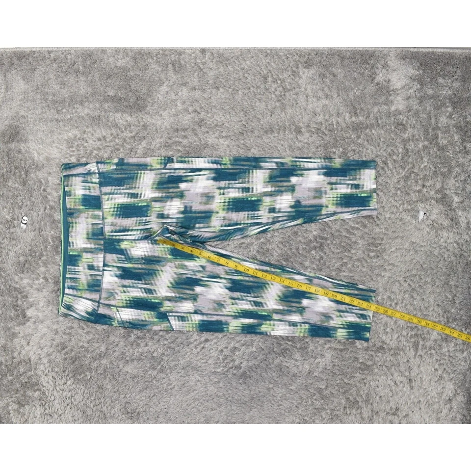 Calvin Klein Mujer Talla 2XL Legging Pantalones Ajustados Verde Nylon Pull On Geometri Foto 3 de 4