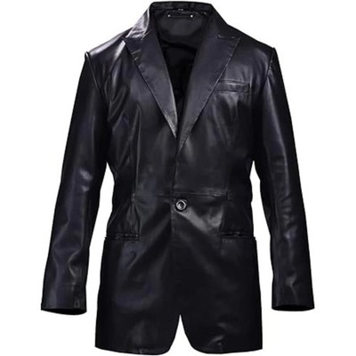 Bellevear Formal Blazar Coat Office Wear Casual Men Real Leather Jacket Classic