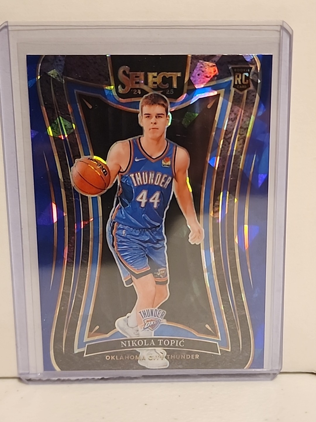 2024-25 Panini Select - Mezzanine Nikola Topic #396 Blue Cracked Ice Prizm (RC)