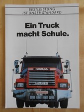 Scania T93 Driving School Brochure 1993 German 93 Torpedo Hauber T-Bonnet