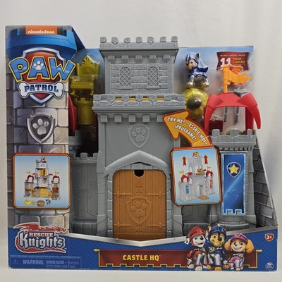 Paw Patrol Rescue Knights Castle HQ Kids Playset 11PC w/ Chase & Castle NEW