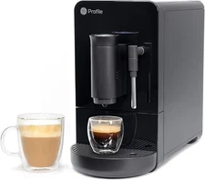 Profile GE Automatic Espresso Machine + Milk Frother (Black)
