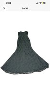 Mori Lee Madeline Gardner Gown Formal Gray Trumpet Mermaid Romantic Sz14