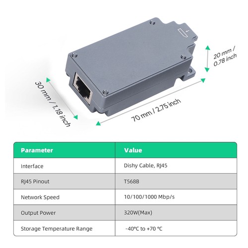 GigE Passive PoE Injector Set 320W And ESD Guard Cable Adapter To RJ45♡ - Picture 12 of 23